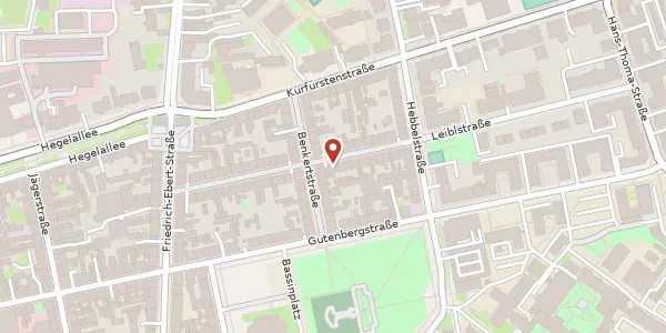 Karte der Umgebung von Mittelstr. 14, 14467 Potsdam