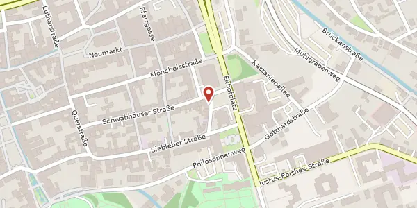 Karte der Umgebung von Ekhofplatz 4, 99867 Gotha