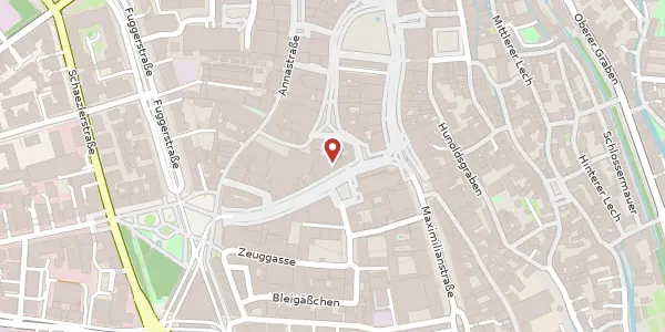 Karte der Umgebung von Moritzplatz 6, 86150 Augsburg
