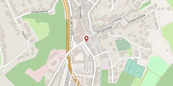 Karte der Umgebung von Zweifaller Straße 1-5, 52222 Stolberg