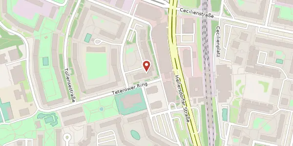 Karte der Umgebung von Teterower Ring 43, 12619 Berlin
