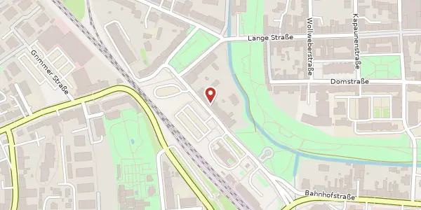 Karte der Umgebung von Bahnhofstraße 39, 17489 Greifswald