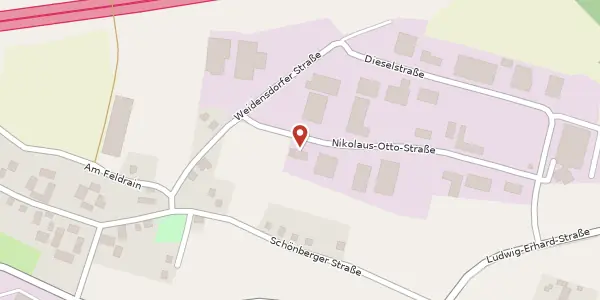 Karte der Umgebung von Nikolaus-Otto-Straße 15, 08371 Glauchau
