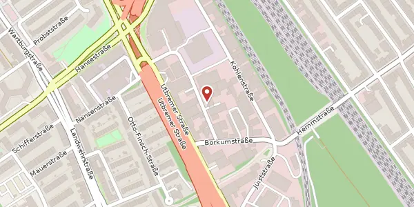 Karte der Umgebung von Norderneystr. 12, 28217 Bremen