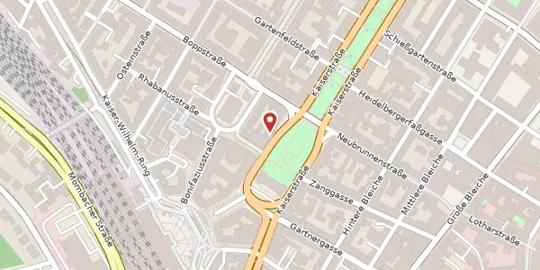 Karte der Umgebung von Kaiserstraße 9, 55116 Mainz
