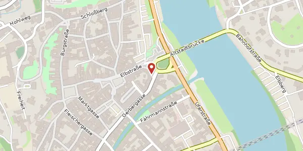Karte der Umgebung von Gerbergasse 4, 01662 Meißen