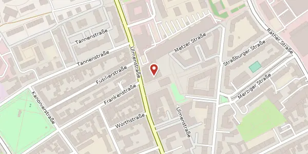 Karte der Umgebung von Ulmenstr. 99, 40476 Düsseldorf