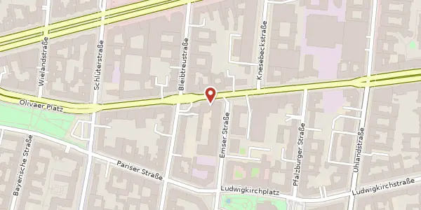 Karte der Umgebung von Lietzenburger Straße 93-95, 10719 Berlin