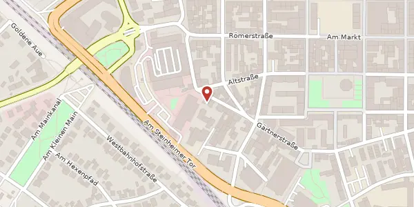 Karte der Umgebung von Lothringer Str. 17, 63450 Hanau