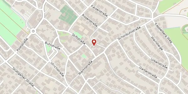 Karte der Umgebung von Stiftstraße 8, 71384 Weinstadt
