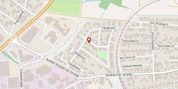 Karte der Umgebung von Weiherwiesen 4 a, 61191 Rosbach