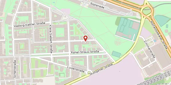 Karte der Umgebung von Luise-Riegger-Straße 60, 76137 Karlsruhe