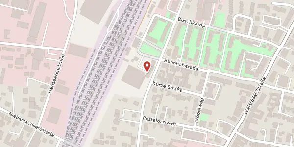 Karte der Umgebung von Bahnhofsplatz 1, 30853 Langenhagen