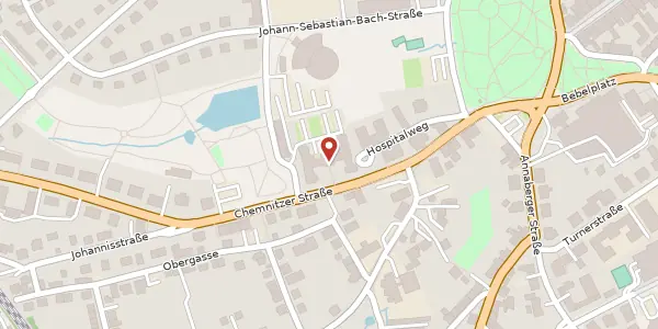 Karte der Umgebung von Chemnitzer Straße 8, 09599 Freiberg