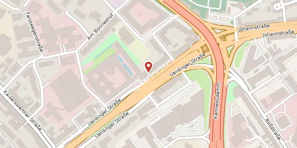 Karte der Umgebung von Uerdinger Str. 96, 40474 Düsseldorf