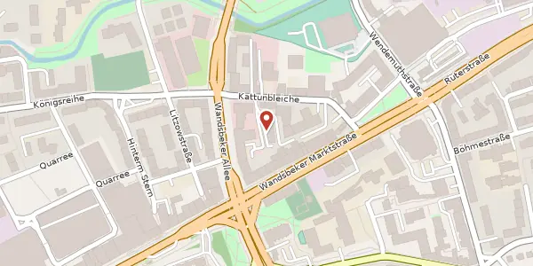 Karte der Umgebung von Kattunbleiche 18, 22041 Hamburg