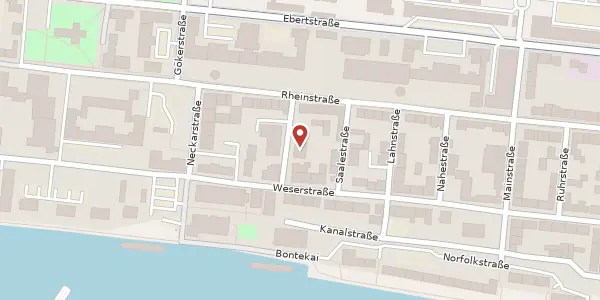 Karte der Umgebung von Allerstr. 6, 26382 Wilhelmshaven