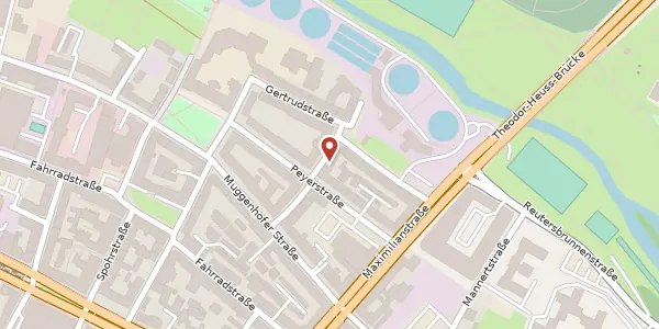 Karte der Umgebung von Hillerstr. 12, 90429 Nürnberg