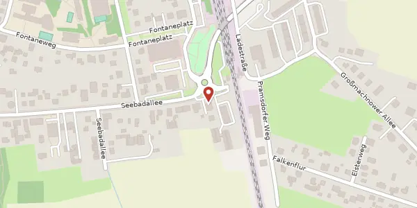 Karte der Umgebung von Seebadallee 1, 15834 Rangsdorf