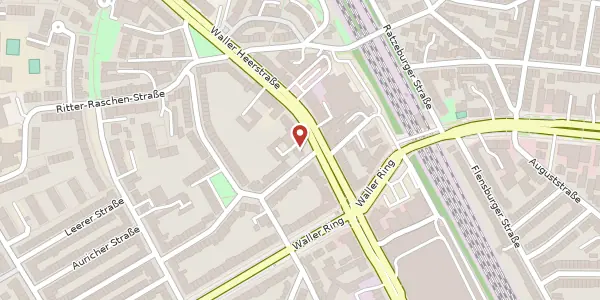 Karte der Umgebung von Waller Heerstr. 158, 28219 Bremen