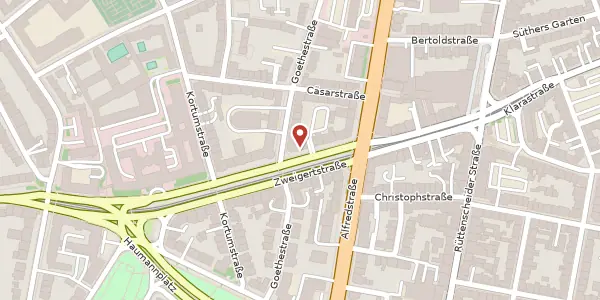 Karte der Umgebung von Zweigertstr. 32, 45130 Essen