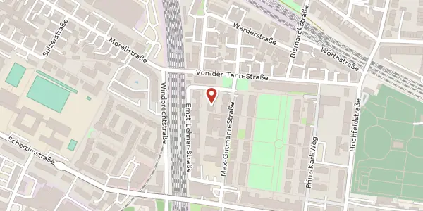Karte der Umgebung von Ernst-Lehner-Str. 18 a, 86159 Augsburg