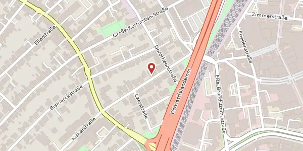 Karte der Umgebung von Goldbach 15, 33615 Bielefeld