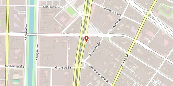 Karte der Umgebung von Berliner Allee 22, 40212 Düsseldorf