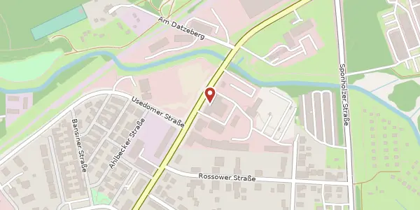 Karte der Umgebung von Ihlenfelder Straße 88, 17034 Neubrandenburg