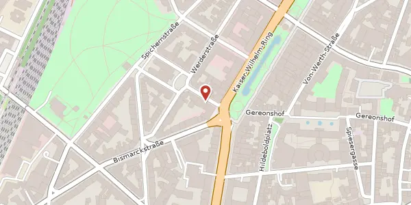Karte der Umgebung von Herwarthstr. 1, 50672 Köln