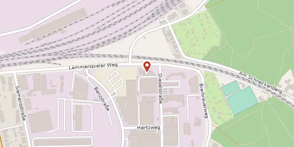 Karte der Umgebung von Dieselstr. 42, 63071 Offenbach