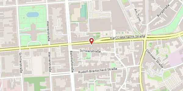 Karte der Umgebung von Karl-Liebknecht-Str. 11, 03046 Cottbus