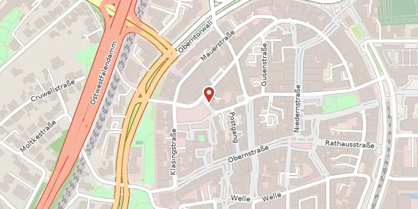 Karte der Umgebung von Klosterplatz 6, 33602 Bielefeld