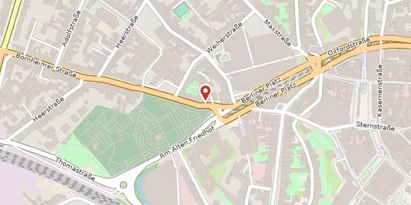 Karte der Umgebung von Bornheimer Straße 26a, 53119 Bonn