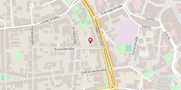 Karte der Umgebung von Alte-Synagogen-Str. 2, 49078 Osnabrück