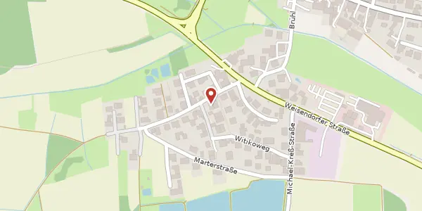 Karte der Umgebung von Heßdorfer Weg 6 A, 91056 Erlangen