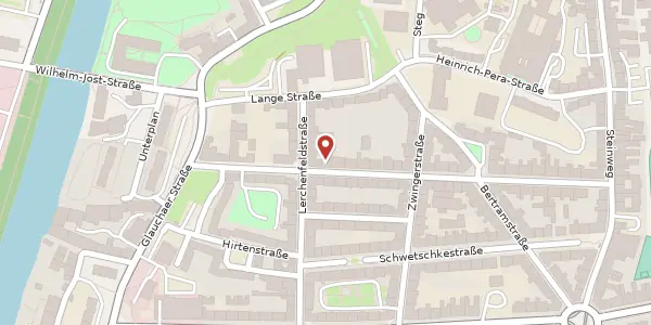 Karte der Umgebung von Jacobstr. 43, 06110 Halle (Saale)