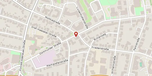 Karte der Umgebung von Dortmunder Str. 31 A, 44536 Lünen