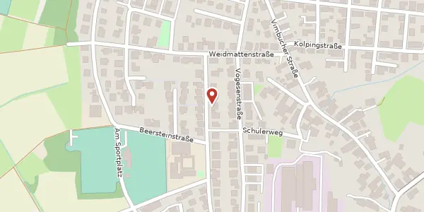 Karte der Umgebung von Tullastraße 7, 77815 Bühl