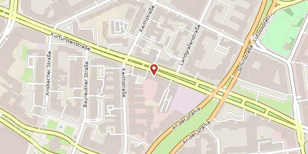 Karte der Umgebung von Kurfürstenstraße 114, 10787 Berlin