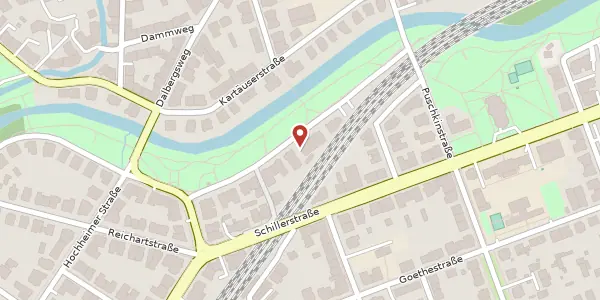 Karte der Umgebung von Elisabethstraße 8, 99096 Erfurt