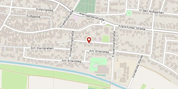 Karte der Umgebung von Gartenweg 12, 61231 Bad Nauheim