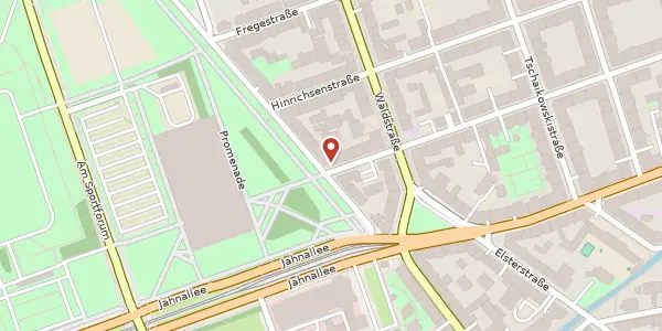 Karte der Umgebung von Gustav-Adolf-Straße 58, 04105 Leipzig