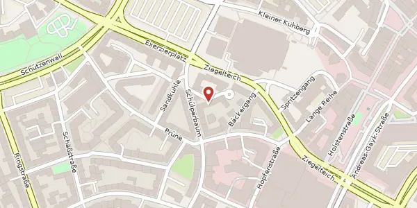 Karte der Umgebung von Wichmannstraße 4, 24103 Kiel