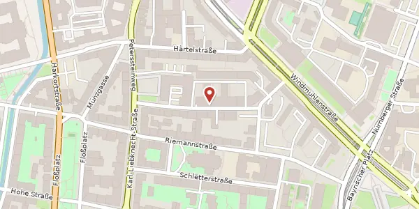 Karte der Umgebung von Emilienstraße 13, 04107 Leipzig