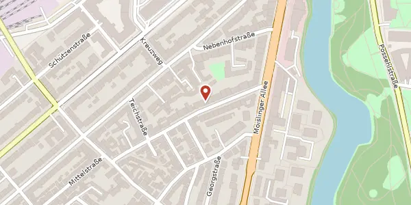 Karte der Umgebung von Karpfenstraße 10a, 23558 Lübeck