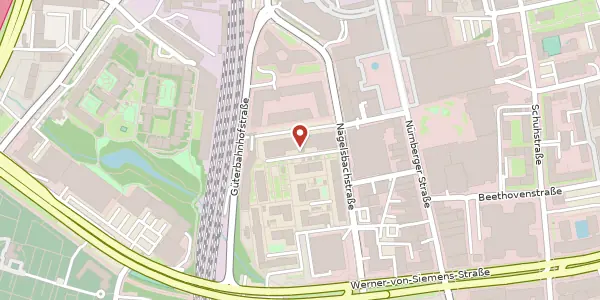 Karte der Umgebung von Nägelsbachstr. 25 a, 91052 Erlangen