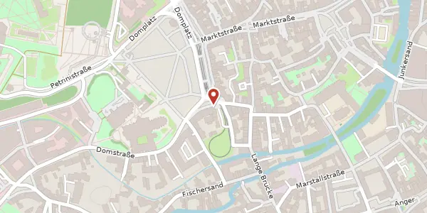 Karte der Umgebung von Domplatz 30, 99084 Erfurt