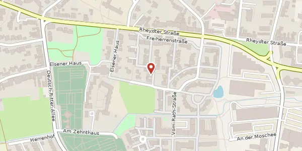 Karte der Umgebung von Freiherrenstr. 46, 41515 Grevenbroich