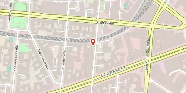 Karte der Umgebung von Fasanenstraße 15, 10623 Berlin